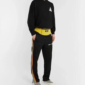 Palm Angels Logo-Patch Suede Fanny Pack Belt Bag NEW